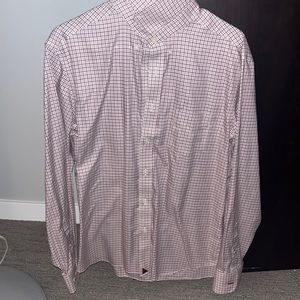 Untuckit Large Red Button Down Dress Shirt